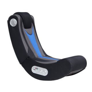 Ace Bayou X Rocker Fox Video Game Chair with 2.1 Wireless Audio   Black / Blue  