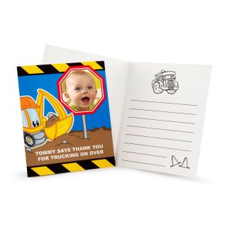 Construction Pals Personalized Thank You Notes