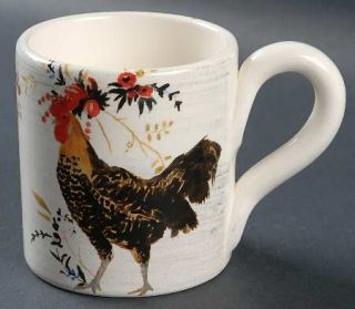 Williams Sonoma Rooster Francais Mug, Fine China Dinnerware   Rooster And Floral