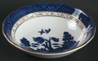 Royal Doulton Real Old Willow Coupe Cereal Bowl, Fine China Dinnerware   Majesti