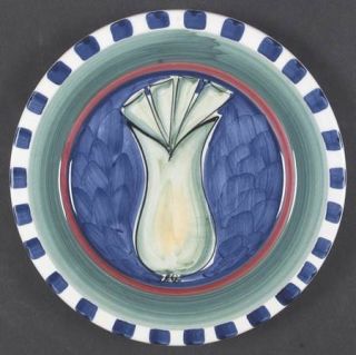 Mikasa Emerald Harvest Dessert/Pie Plate, Fine China Dinnerware   Stoneware,Blue