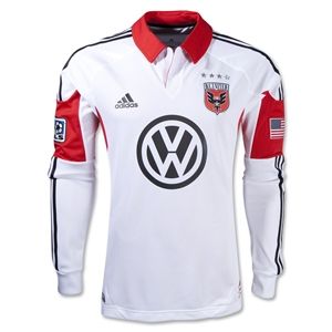 adidas D.C. United 2013 Long Sleeve Authentic Secondary Jersey