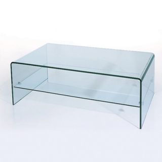 Beverly Hills Furniture Inc C26 Glass Rectangular Coffee Table Multicolor   C26