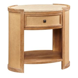 A R T Furniture Inc A.R.T. Furniture Ventura 1 Drawer Oval Nightstand   Aged