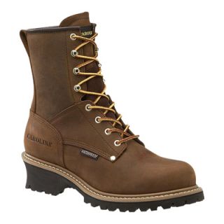 Carolina Waterproof Logger Boot   8in., Brown, Size 9 Extra Wide, Model# CA8821