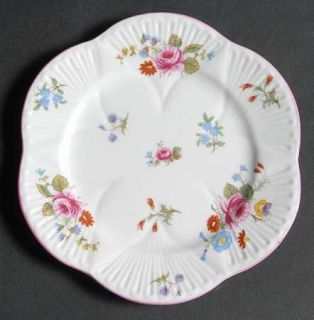 Shelley Rose & Red Daisy (Dainty) Bread & Butter Plate, Fine China Dinnerware  