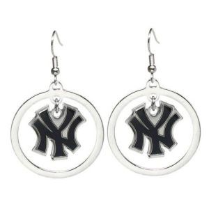 New York Yankees AMINCO INC. Fashion Hoop Earrings Aminco