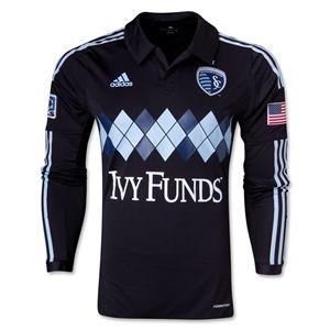 adidas Sporting KC 2013 Authentic LS Third Soccer Jersey