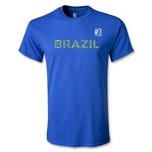 Euro 2012   FIFA Confederations Cup 2013 Brazil T Shirt (Royal)