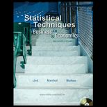 Statistical Techniques in Business and Economics   With CD (Custom)