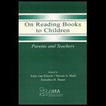 On Reading Books to Children  Parents and Teachers