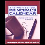 High School Principals Calendar  A Month by Month Planner for the School Year