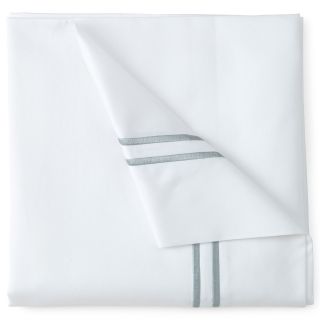 Studio 500tc Set of 2 Embroidered Pillowcases, White