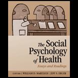 Social Psychology of Health  Essays and Readings