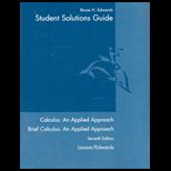 Calculus  Applied Approach   Student Solution Guide