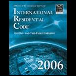 International Residential Code 1 and 2 Family 2006