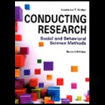 Conducting Research Social and Behavioral Science Methods