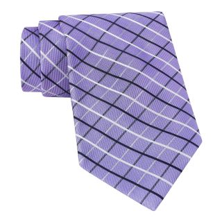 Stafford Beau Grid Tie, Purple, Mens
