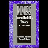 Generalizability Theory  A Primer, Volume 1