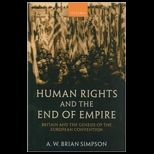 Human Rights and End of Empire