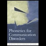 Phonetics for Communication Disorders   With 2 CDs