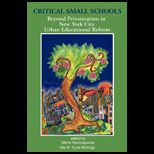 Critical Small Schools