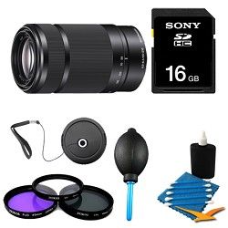 Sony SEL55210   55 210mm Zoom Lens   Black Bundle