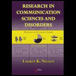 Research in Comm. Sciences and Disorders