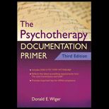 Psychotherapy Documentation Primer