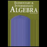 Elementary and Intermediate Algebra   With Cd and Access (6198)