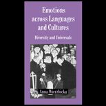 Emotions Across Languages and Cultures