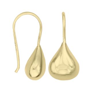 Bridge Jewelry Gold Plated Sculptural Teardrop Earrings
