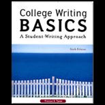 College Writing Basics   With CD