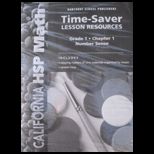 Harcourt School Publishers Math California  Time Savr Lssn Res Coll24G1