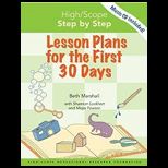 High/Scope Step by Step Lesson Plans for the First 30 Days   With CD
