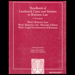 Handbook of Landmark Cases and Statutes in Business Law