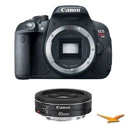 Canon EOS Rebel T5i 18MP SLR Digital Camera and EF40mm f/2.8 STM Pancake Lens