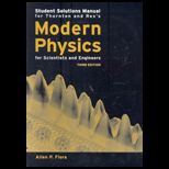 Modern Physics for Scientists and Engineers   Student Solutions Manual