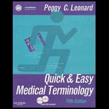 Quick and Easy Medical Terminology   With 3 CDs and Online