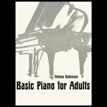 Basic Piano for Adults for Class and Individual Instruction