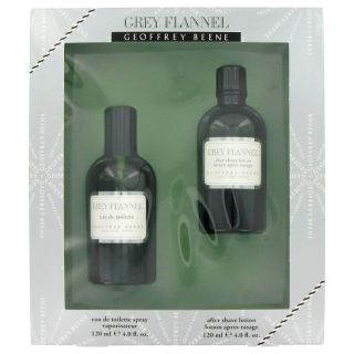 Grey Flannel for Men by Geoffrey Beene, Gift Set   4 oz Eau De Toilette Spray +