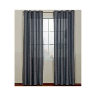 Lancer Grommet Top Curtain Panel, Charcoal