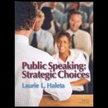 Public Speaking Strategic Choices