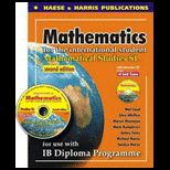Mathematics for International Student Mathematics Studies   With CD