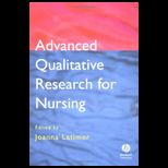 Advanced Qualitative Research for Nursing