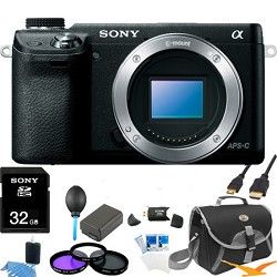Sony Alpha NEX 6 16.1 MP Digital Camera (Black Body Only) Ultimate Bundle