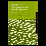 Stability of Microstr. in Metallic System