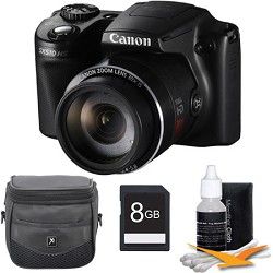 Canon PowerShot SX510 HS 12.1 MP Digital Camera 8GB Kit