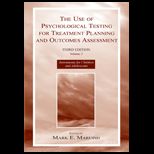 Use of Psychological Testing for Treatment Planning and Outcomes Assessment, Volume 2