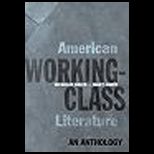 American Working   Class Literature  Anthology